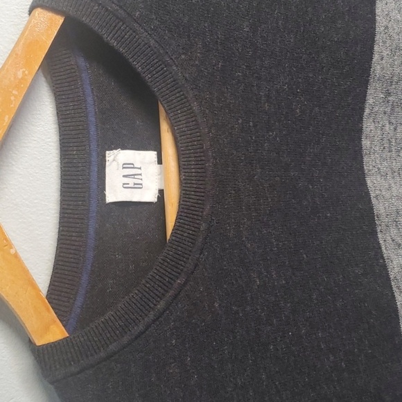 Gap sweater mens size large L grey long sleeve crew neck crewneck pullover - Picture 4 of 11